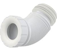 Raccord de cuvette - Ex Court - Flexible universel pour WC - Compatible avec tuyaux de 100-120 mm, WC de 80-110 mm