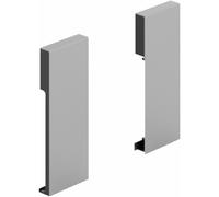 Raccord de façade pour tiroir à l'anglaise - hauteur 126 mm - argent HETTICH