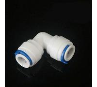 Raccord de filtre à eau SENRISE raccords rapides pour système de filtre à osmose inverse (tube de 6,35 mm x tube coudé de 6,35 mm, 1 pièce)