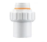 Raccord de filtre de piscine en PVC pour réservoir de sable de 5,1 cm et 5,1 cm, joint fileté pour piscine, pièces sous vide, raccord de filtre pour piscine hors sol (3,8 cm, blanc)