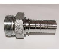 Raccord de flexible hydraulique Raccord hydraulique AGR droit DN25 1 1/4" BSP acier