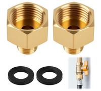 Raccord De Gaz 1/2" Femelle Droite Vers 1/4" Mâle Gauche - Adaptateur Spécifique Pour Équipements Et - Compatible Avec Équipements De Gaz Raccords De Tuyaux À Gaz En Laiton，raccord Tuyau Gaz Laiton