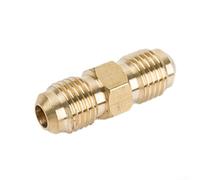 Raccord de gaz en laiton pour tuyau de propane 1/4" - 3 pièces - Pour gaucher - Avec joint conique de précision