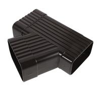 Raccord de Gouttière en Alliage D’aluminium, Angle Trois Voies, 2x3,15 | Étanchéité Joints, Montage sans Colle, Usage Extérieur pour Toitures Inclinées, Couleur Café