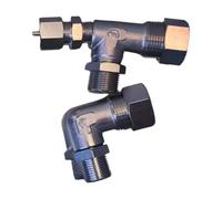 Raccord de jauge d'eau de 0,95 cm pour chaudière - Jauge de niveau d'eau en verre - Raccord de tube en verre - Facile à utiliser - Vannes d'équilibrage de pression négative