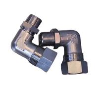 Raccord de jauge d'eau en cuivre de 0,95 cm pour chaudière - Jauge de niveau d'eau - Tube en verre - Accessoires de fours électriques - Connecteur de tube en verre de chaudière en cuivre durable