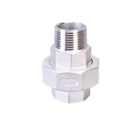 Raccord de Joint d'union en acier inoxydable 304, 1 pièce, 1/4 "3/8" 1/2 "3/4" 1 "1-1/4" 1-1/2 "2", filetage mâle femelle, raccord de tuyau en fonte(F-M,1")