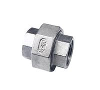 Raccord de Joint d'union en acier inoxydable 304, 1 pièce, 1/4 3/81/2 3/41 1-1/4 1-1/2 "2" BSP, filetage mâle femelle, raccord de tuyau en fonte(F-F,1-1/2")