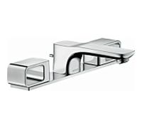 hansgrohe AXOR Urquiola Mélangeur lavabo 3 trous DN15 avec plaque, 11040000, Couleur: chrome