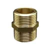 Raccord De Mamelon Hexagonal For Tuyau En Laiton, Adaptateur Rapide 1/8", 1/4", 3/8", 1/2", 3/4", 1", 1-1/4", Filetage Mâle BSP, Eau Et Connecteur(G3I4-G 2)