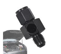 Raccord de manomètre d'huile, connecteur de capteur de pression d'huile - avec port de compteur 1/8NPT 4/6/8/10/12AN filetage externe vers interne pour un refroidissement efficace