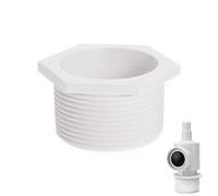 Raccord de montage mural pour nettoyeur de piscine - Raccord fileté hexagonal en PVC blanc - Compatible avec les nettoyeurs latéraux à pression Polaris comme 480, 380, 360, 280, pour remplacer le