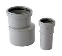 Raccord de passage PVC-PP 100mm F x 90mm M pour tuyaux d'échappement