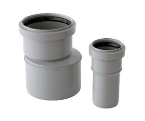 Raccord de passage PVC-PP 100mm F x 90mm M pour tuyaux d'échappement