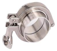 raccord de pince sanitaire inoxydable, Ensemble de embouts virole à souder en acier inoxydable 304, 51mm, joint silicone, 4 pièces