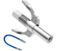 Raccord de pistolet à graisse, adaptateur de pistolet à graisse, pompe à graisse, coupleur d'embout de pistolet à graisse G,pince de verrouillage pour tous les pistolets à graisse Avec tuyau de 30 cm
