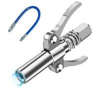 Raccord de Pistolet à Graisse,G Coupler Embout Pompe à Graisse avec 30cm Tuyau Flexible,Pince de Verrouillage Pistolet à Graisse,Coupleur pour Pompe à Graisse pour Tous Les Types de Presses à Graisse