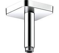 Hansgrohe Bras de douche plafond AXOR ShowerSolutions 26965000 SoftSquare 100 mm Chromé carré DN15