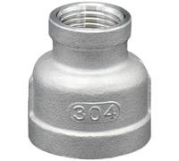 Raccord de plomberie 1/8" 1/4" 3/8" 1/2" 304 en acier inoxydable mâle femelle raccord fileté réducteur adaptateur de conduite d'eau britannique-réducteur femelle-DN6 X DN10