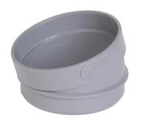 Raccord de plomberie - NICOLL - Secteur de coude MF 15 degré 125 - PVC - A glissement - Femelle