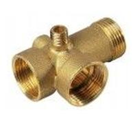 Raccord de pompe laiton 5 voies 26x34 mm CAP VERT