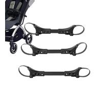 Raccord de poussette jumelé | Connecteur articulé réglable et réutilisable pour poussette double