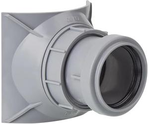 Raccord de raccordement à vis pour tuyau HT DN 110 avec sortie DN 50 - Gris