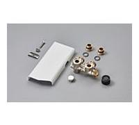 raccord de raccordement Zehnder fonctionnement mixte 976038 pour Radiateurs salle de bain Yucca, chromé, couvercle long