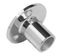 Raccord de rampe de bateau de 22 mm, base ronde en acier inoxydable pour auvent de bateau à voile (90°)