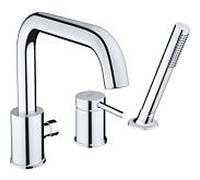 Raccord de rebord de baignoire Duravit Circle 3 trous CE5260000010 chromé