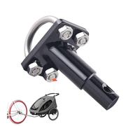 Raccord de remorque pour vélo, Accessoire de remorque bébé, Animal ou Colis, Adaptateur d'Attelage Universel, 4.6x3x6cm, pour promenades avec bébé, balades avec Animal, Transport Quotidien