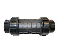 Raccord de réparation en polyéthylène Ø 50 mm x 50 mm avec raccord de serrage pour tuyau PE 50 mm pour réparation dans l'alimentation en eau pour tuyaux en polyéthylène lors d'une pose en surface et