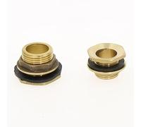 Raccord de réservoir d'eau en cuivre 1/2" 3/4" 1" mâle for tuyau en laiton, raccord pivotant à clé simple et écrou de jonction(1/2")