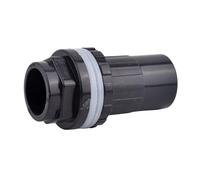 Raccord de réservoir d'eau en PVC 20/25/32/40/50 mm, raccord de vidange épais for Aquarium, entrée et Sortie d'alimentation(Noir,1pc I.D 20mm)