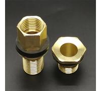 Raccord de réservoir en cuivre 1/2" 3/4" 1" BSP mâle pour tuyau en laiton, raccord pivotant à clé simple, écrou de jonction, shuang06, 100 mm