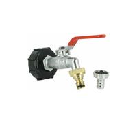 Raccord de réservoir S60X6 en laiton chromé, robinet de 15 mm avec bec de qualité 20x27