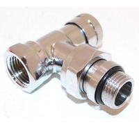 Danfoss RLV-CX 15 , Raccord de réglage, Équerre, Chrome 003L0273