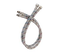 Raccord de robinet 2 pièces de 24 pouces de long, tuyau d'alimentation en acier inoxydable, filetage de compression femelle 3/8 9/16 1/2 x connecteur mâle M10(1-2 x M10,40CM)