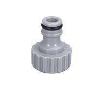 Raccord de robinet de tuyau d'arrosage 3/4 pouce et 1/2 pouce BSP 2 en 1 adaptateur de robinet fileté ensemble de connexion de tuyau for l'irrigation du jardin(Black)