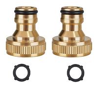 Raccord de robinet en laiton, connecteur femelle de 1,9 cm, adaptateur de robinet fileté, raccord rapide - pour raccords de composants de tuyau d'arrosage domestique.