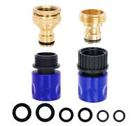 Raccord de robinet extensible, connecteur de robinet extérieur extérieur 3/4 mâle adaptateur de buse d'arrosage et raccord de tuyau d'arrosage mâle femelle 3/4 connecteur rapide pour tuyau d'arrosage