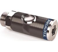 Raccord de sécurité à bouton-poussoir DN 7,4, filetage extérieur aluminium NBR Filetage G 3/8 ″ 16,66 mm