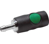 Raccord de sécurité Prevost - Raccord de purge pneumatique avec bouton pression - Raccord de sécurité NW 7,4 - Tête d'attelage positionnable - Fonction de sécurité (intérieur du tuyau / douille 8 mm)