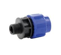 Raccord de serrage en polyéthylène 20 mm pour conduite d'eau en plastique