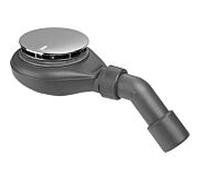 Raccord de siphon Viega Tempoplex 6967 836566 DN 40/50 x 115 mm, plastique, couvercle chromé, hauteur d'installation 60 mm