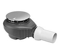 Raccord de siphon Viega Tempoplex Plus 6968 836580 Ø 115 x 50 mm, plastique, couvercle chromé, hauteur d'installation 90 mm