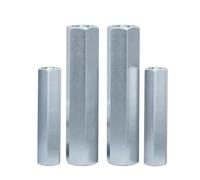 Raccord de tige avec écrou hexagonal en acier galvanisé, filetage de connexion long M5-M24(M6x30 (5Pcs))