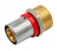 Raccord à sertir tube multicouche PEX profil U, transition avec filetage mâle (25 x 1")
