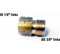 Raccord de transition IG 1/4" lks x AG 3/8" lks Réducteur Adaptateur gaz laiton