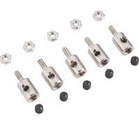 Raccord de tringlerie Reely pour fils, câbles Bowden, barres de poussée avec max. Ø 2 mm